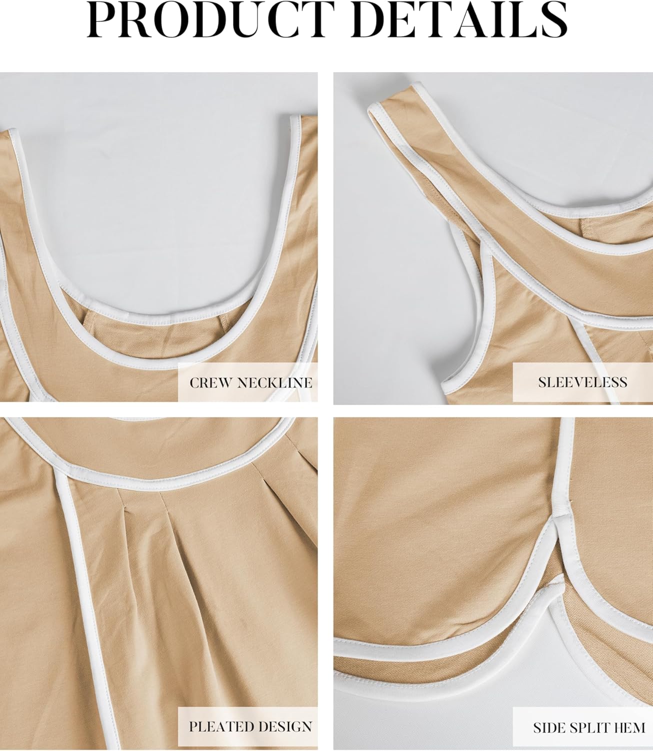 Athlisan Womens Summer Athletic Sleeveless Mini Dress Casual Oversized Workout Tennis Dress Sundress - Image 7