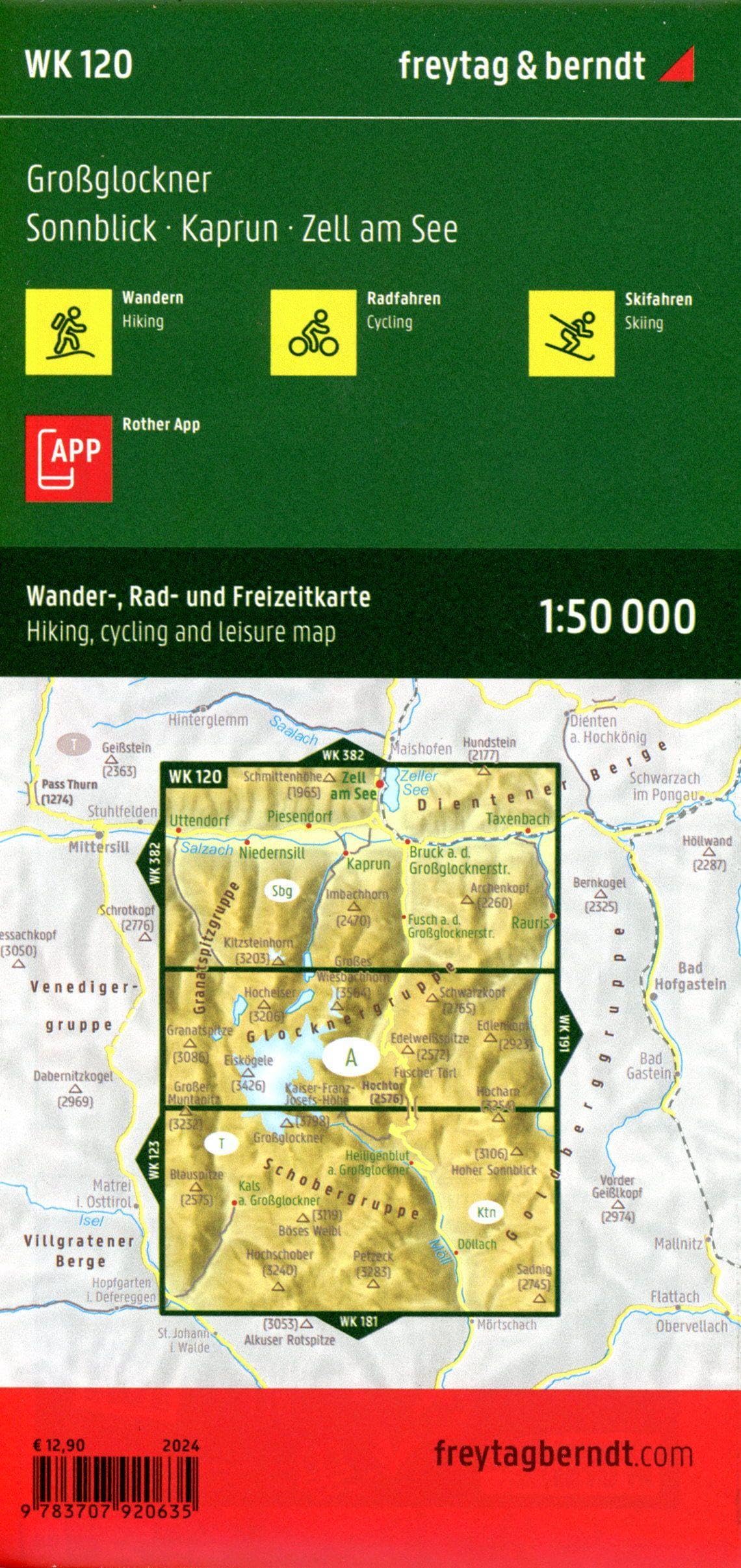 Grossglockner 1:50000: mit APP, wasserfest und reißfest: WK 120