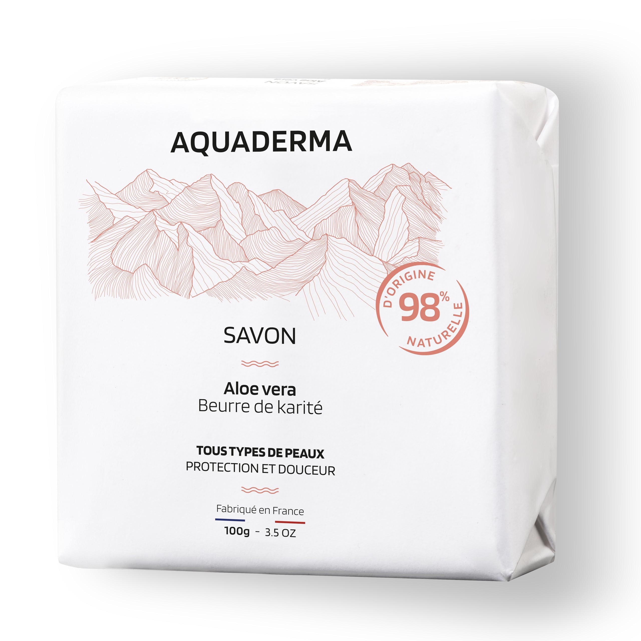 Savon Solide Beurre de Karité & Aloe Vera BIO 100g - 98% Origine Naturelle & Made in France - Protection & Douceur - Tous Types de Peaux