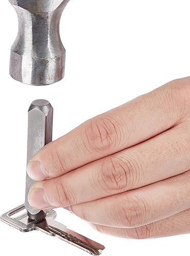 Miniatura 4 de Yaxa Basics - Kit de punzones de metal con letras y números de 36 piezas con estuche de madera, 5/16 pulgadas