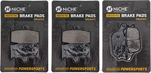 NICHE Juego Pastillas de Freno para Suzuki SV1000S Katana 650 Kawasaki Versys 1000 69100-16852 Delanteras Traseras Orgánicas