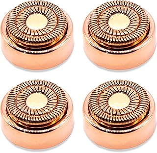 4 Count Facial Hair Remover Replacement Heads with 1 Cleaning Brush, for Flawless Finishing Touch Facial Hair Removal Tool for Women