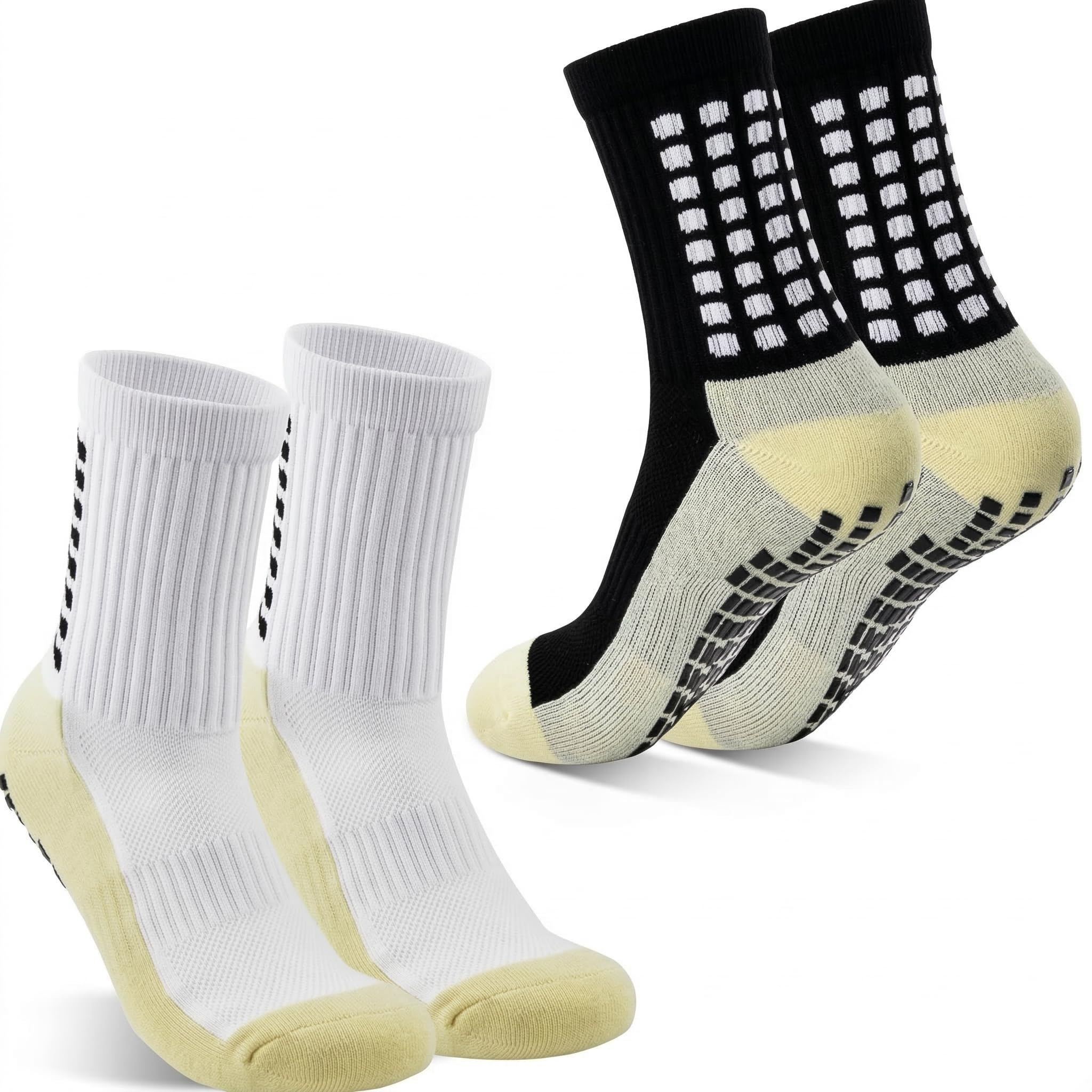 Grip Socks for Footballers | Football Grip Socks for Men | Anti Slip Sports & Athletic Socks for Running, Cricket & Training-image-18