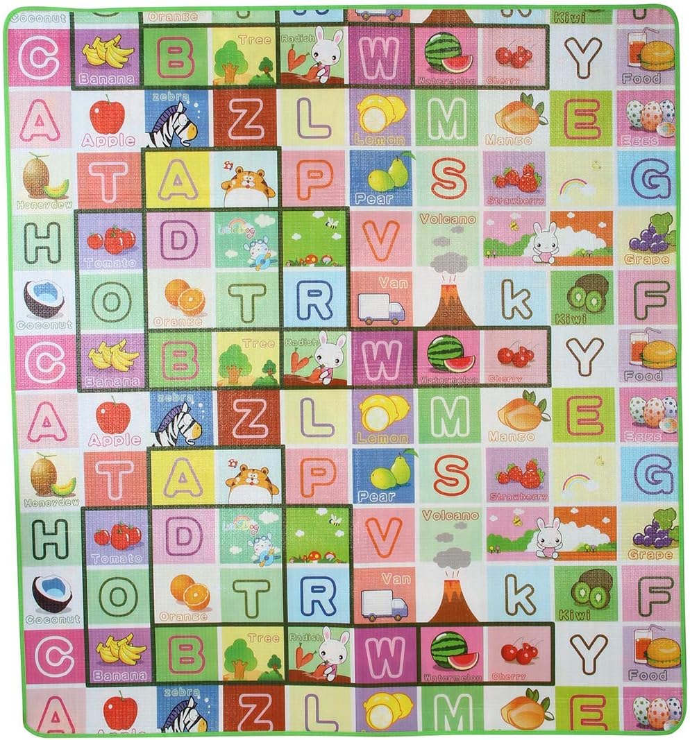 Muren Colorful Large Play mat for Kids(6x5 feet)