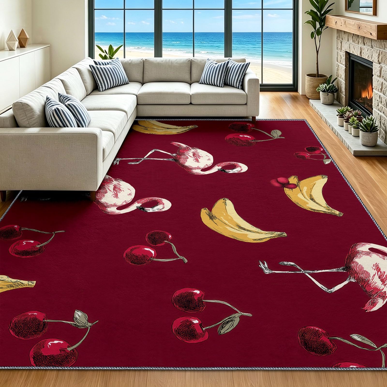Tapis lavable en machine 90x150 cm avec poil ras pour un entretien sans effort