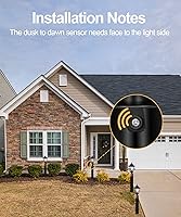 Vista 6 de FUDESY Luz de poste negra con sensor de anochecer a amanecer para exteriores con luz negra para exteriores