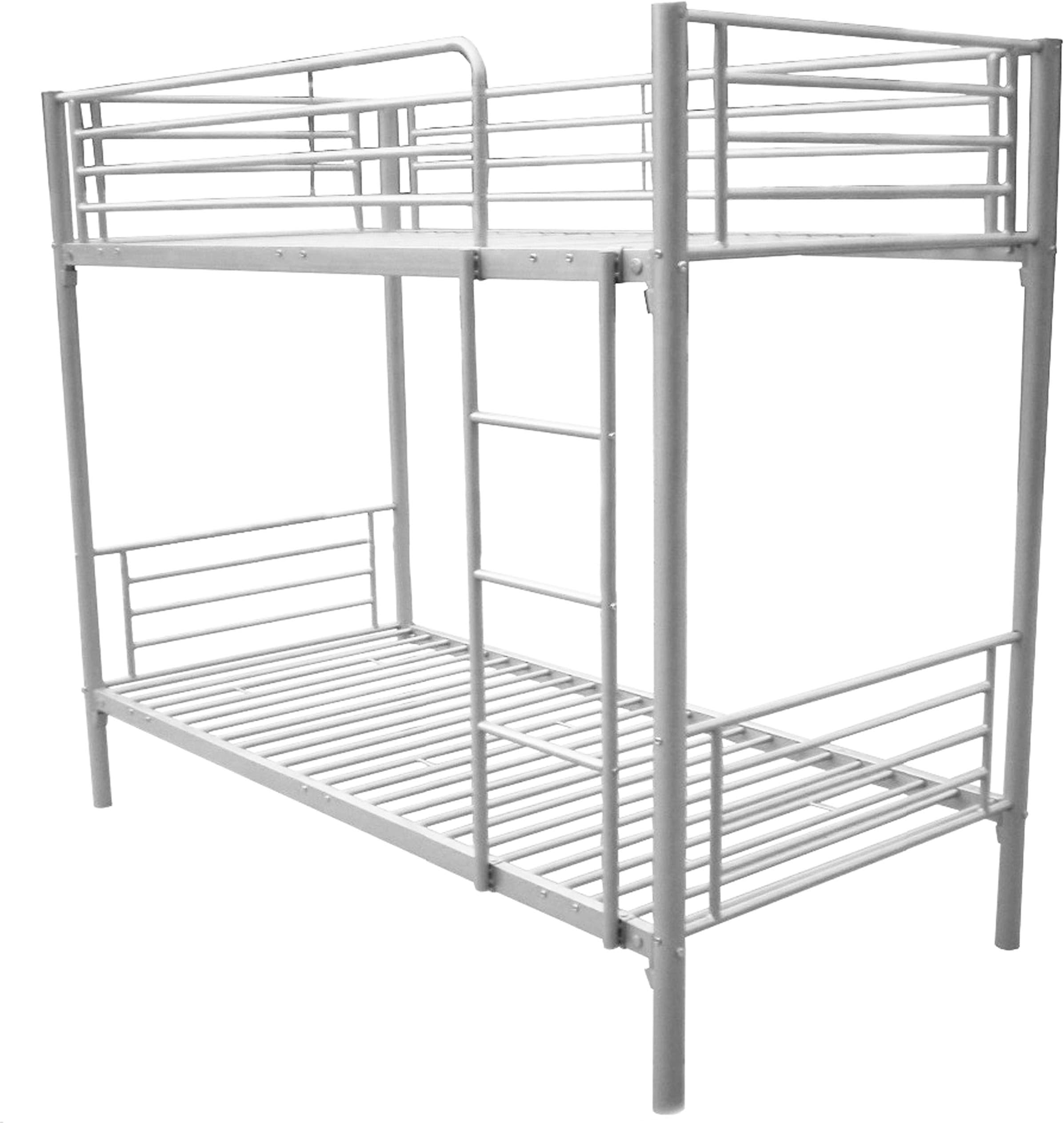 COOLBABY Bunk Bed 100 cm x 190 cm Silver, , Twin