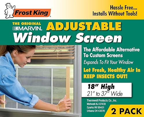 Miniatura 9 de Frost King AWS1037SP WB Marvin - Pantalla ajustable para ventana, color natural