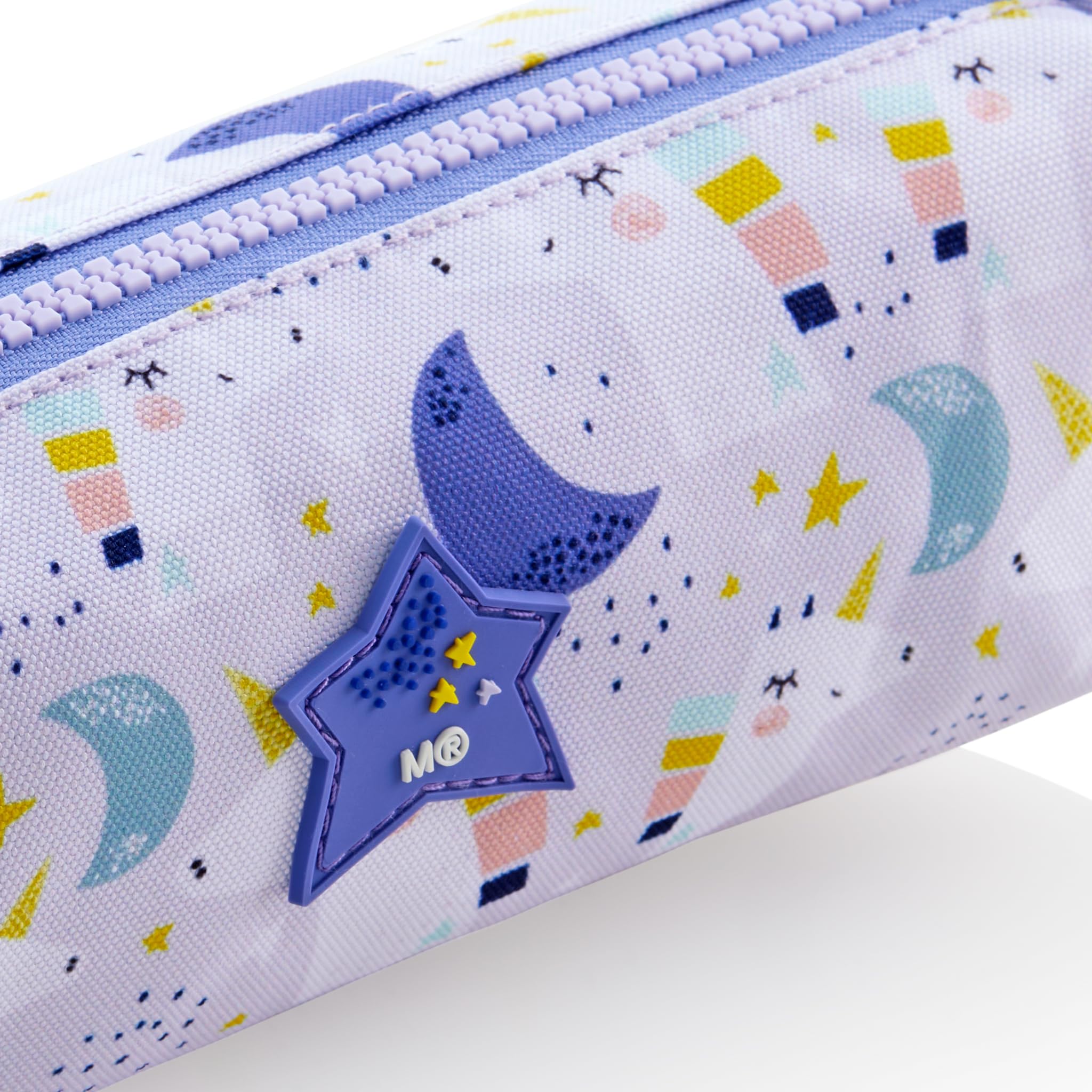 Miquelrius, Pencil case with a Compartment, Round School Pencil case, Durable Plastic Zip, Metal Handle - Image 3