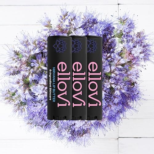 Miniatura 50 de Ellovi Natural Lip Butter Lip Balm - Blossom - Pure Enough to Eat - Made With Just 6 Vegan Ingredients - Moisturizing Lip Care for All Day Hydration