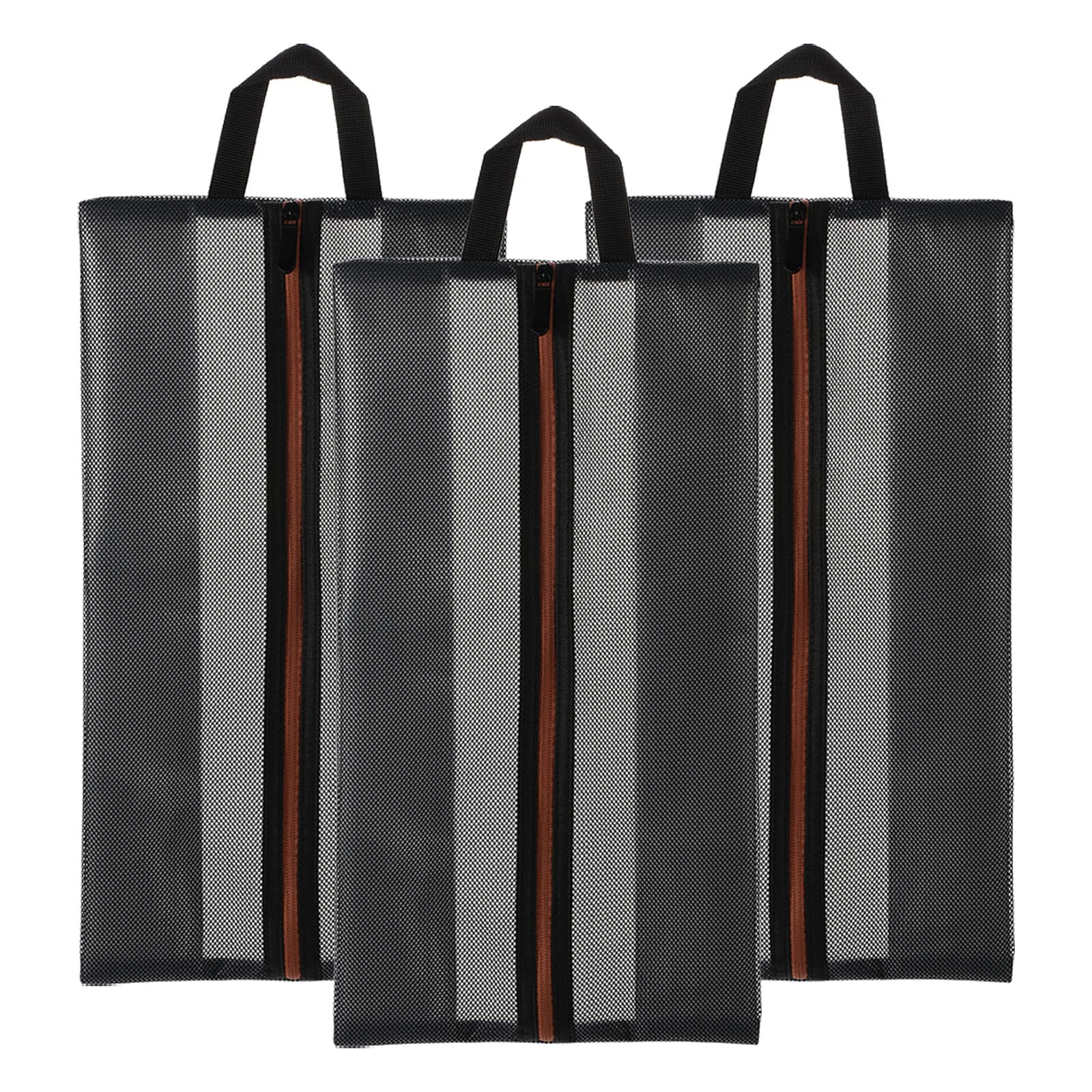 PATIKIL Shoe Bags for Travel, XX-Large Durable Waterproof Travel Shoe Bags for Packing 3 Pack Portable Storage Organizer with Zipper for Women Men, Black (Nylon)