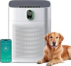 MERONTE Air Purifier for Smoking Rooms, Allergy Friendly, HEPA Filter Against Dust Pollen, CADR 300 m³/h for 100 m², 24 dB…
