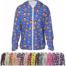 Custom Sun Protection Shirt, Personalized Lightweight Hoodie with Face Photos, Funny Long Sleeve UV Rash Guard Tops