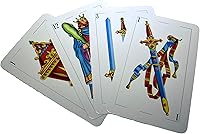 Vista 4 de Artist Unknown Cubilete de cuero de la taza de dados de póquer con naipes españoles premium y naipes de póquer Deck Casino Game Bundle