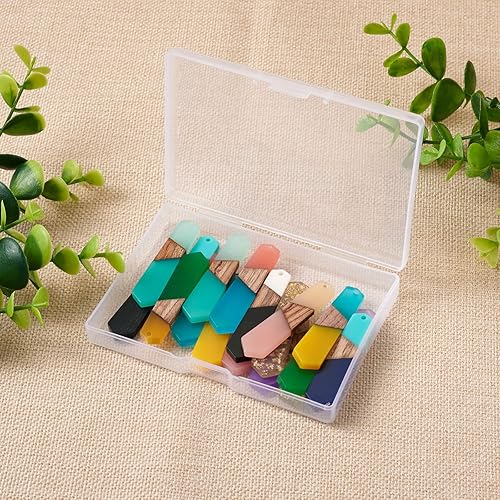 Vista 252 de Colgante de madera de resina, Resina, No es una piedra preciosa 0negro