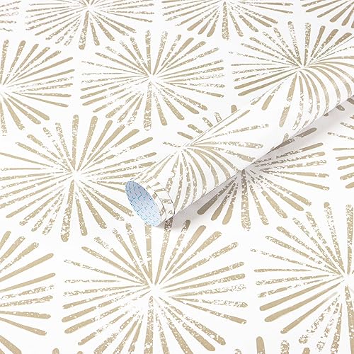 Miniatura 8 de Safiyya Papel tapiz de 118 x 17.3 pulgadas, papel de contacto bohemio para despegar y pegar, moderno, autoadhesivo, extraíble, papel tapiz