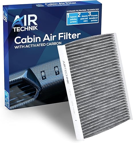 Miniatura 40 de AirTechnik Filtro de aire de cabina CF11670 con carbón activado Compatible con Ford Ecosport 2018-2022, Fiesta 2011-2019 - BE8Z-19N619-A