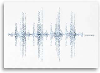Chelsea, Sounds of Stamford Bridge', Soundwave Typography Prints, By Dinkit