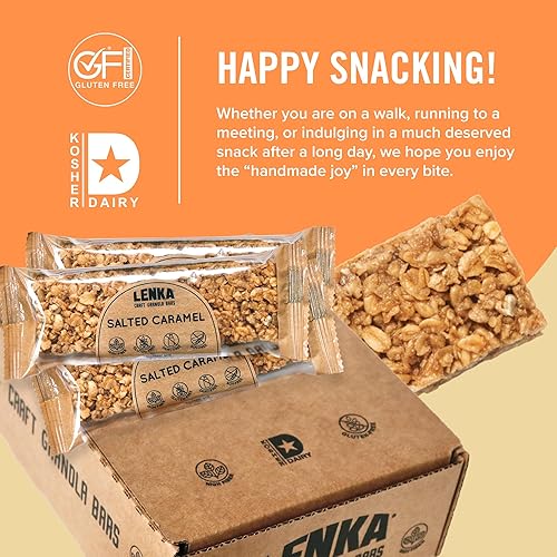 Miniatura 24 de Lenka Barras – Barras de aperitivos de nueces y bayas, sin gluten, altas en fibra, kosher, saludables, sin sabores artificiales, envueltas