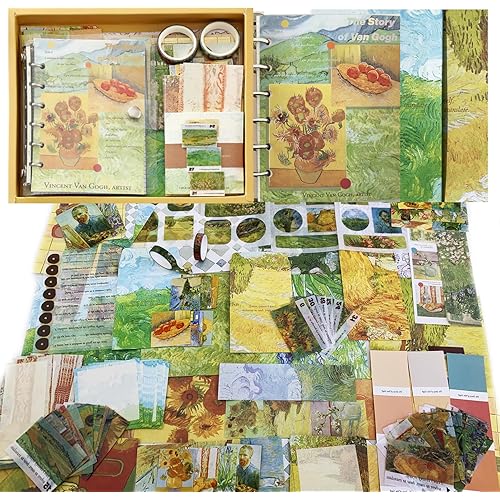 Jokvaex Scrapbooking Supplies Kit，Bullet Junk Journal Kit with Journaling/Scrapbooking Supplies,A6 Detachable Notebook, Art Craft DIY Gift for Adult Teen Girl Kid Women FG