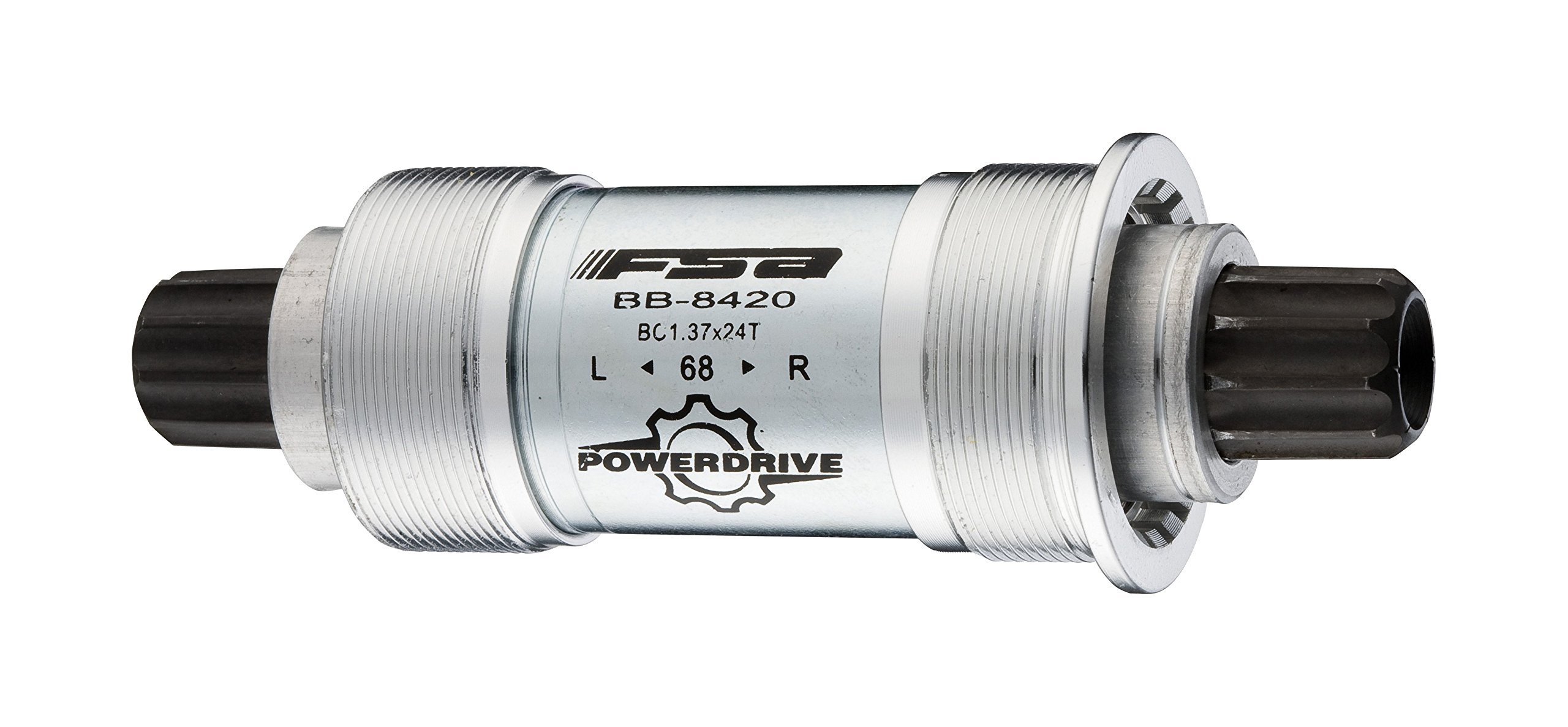 Boîtier de pédalier FSA Power Drive X argent 68x113 mm pour vélo
