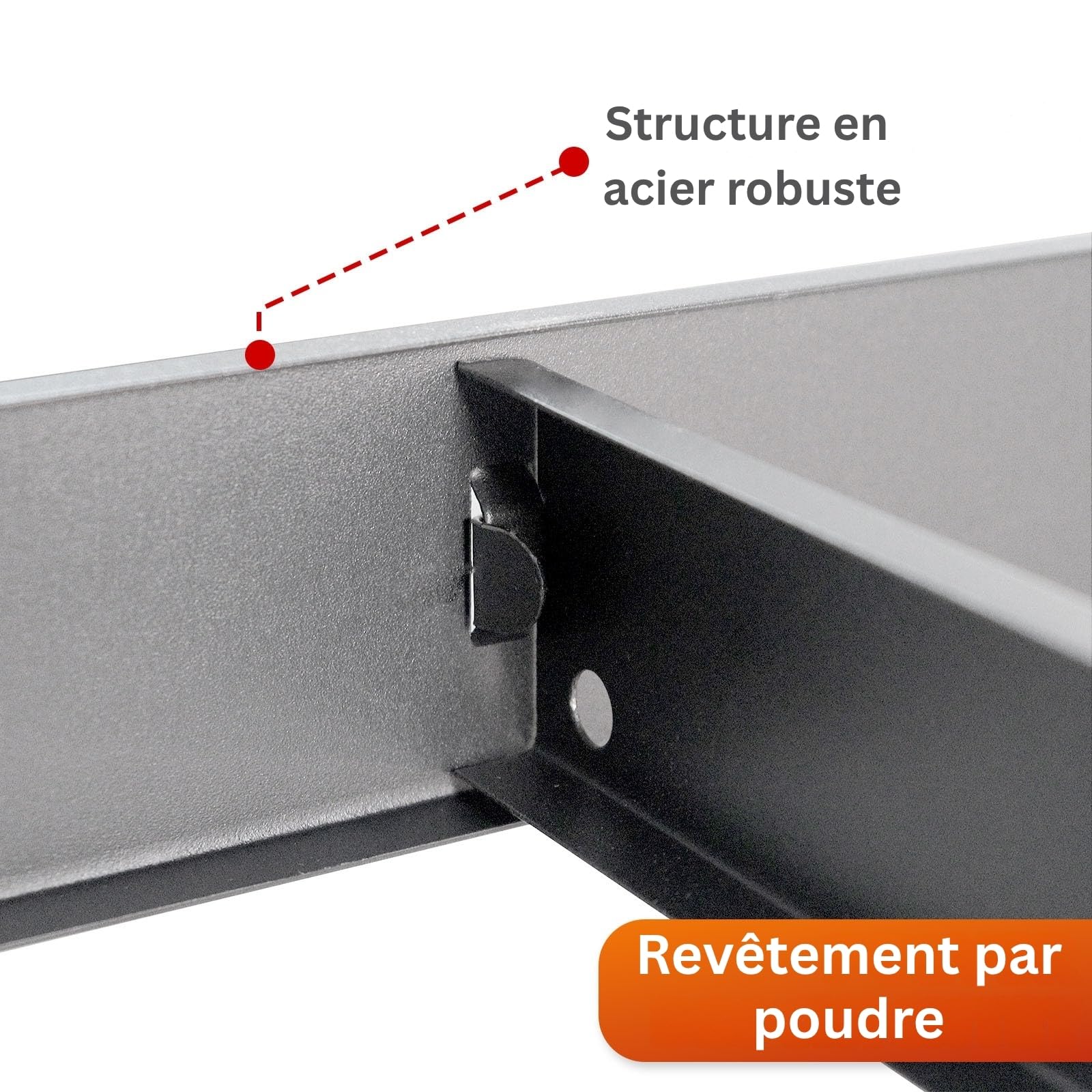 Étagères pour Charges Lourdes - Étagères Enfichables avec 5 tablettes à Hauteur réglable – Rayonnages en métal Idéal pour Cave Garage Entrepôt Stockage, Rhino (Gris, 180 x 90 x 45 cm (HxLxl))