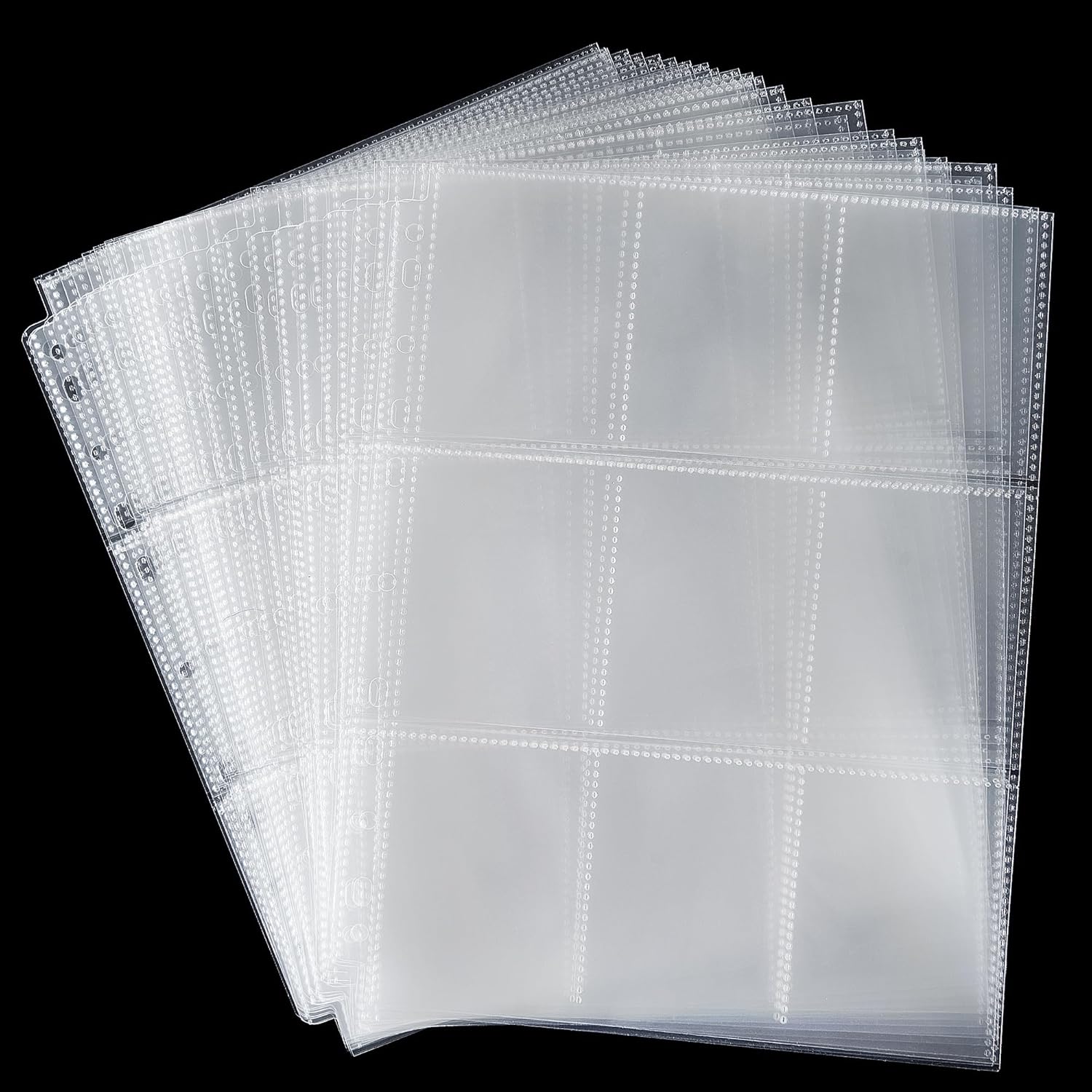 540 Pockets Trading Card Sleeves, 30 Sheets Double Side 9Pocket 11
