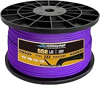 Vista 43 de Paracord 550 lb, cuerda de paracord de 7 hebras 1000 pies 4 mm, cuerda de paracaídas de nailon para acampar, verde oliva