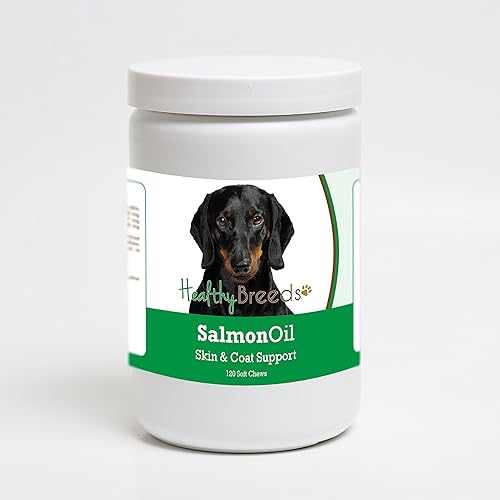 Miniatura 294 de Healthy Breeds Golden Retriever - Aceite de salmón masticable suave, 90