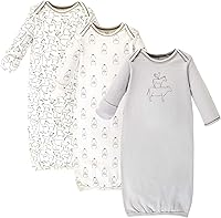 Vista 5 de Touched by Nature - Camisones unisex de algodón orgánico para bebé Margarita