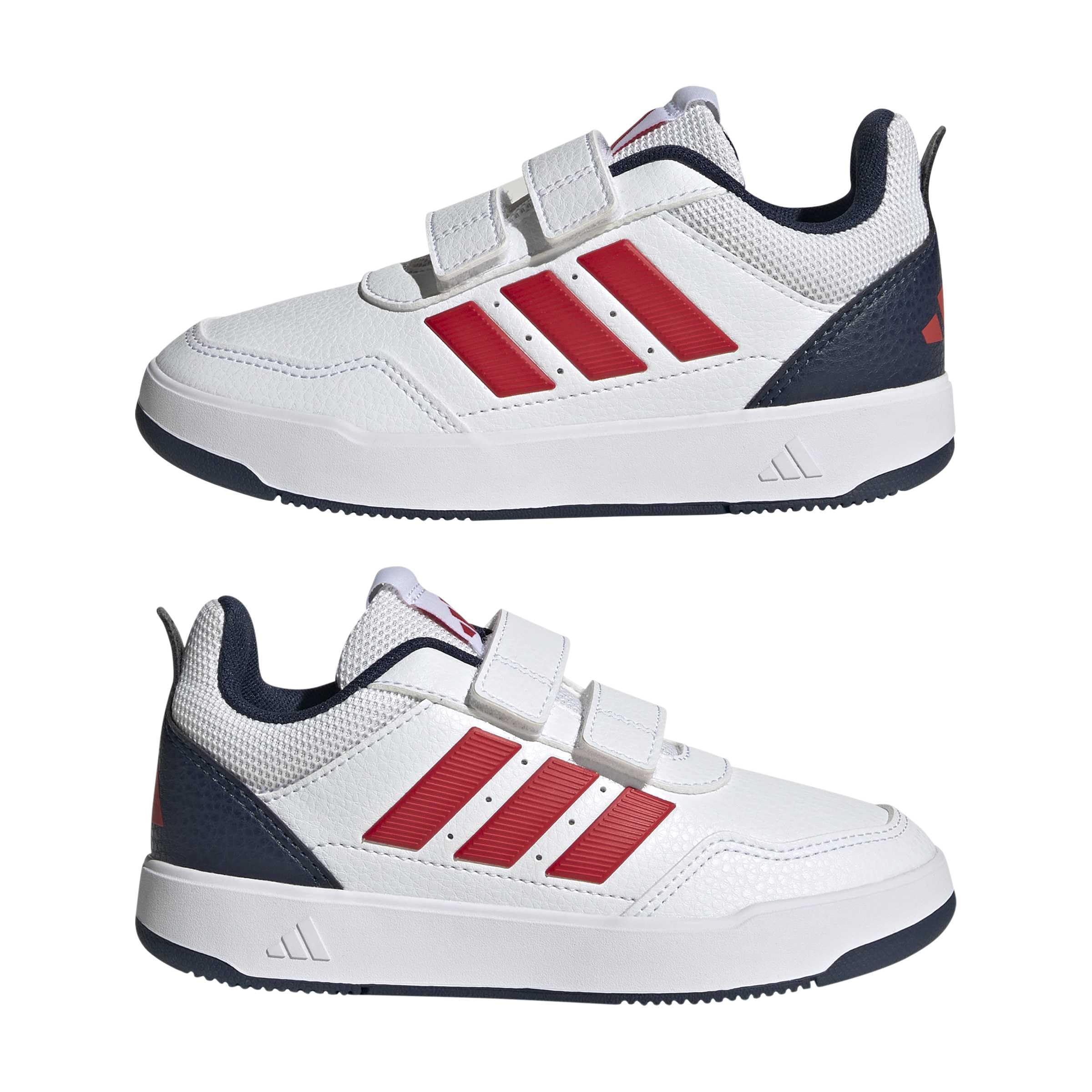adidas Uniseks - dzieci Tensaur Sport 3.0 Hook And Loop Kids Shoes, ftwr white/collegiate red/collegiate navy, 29 EU