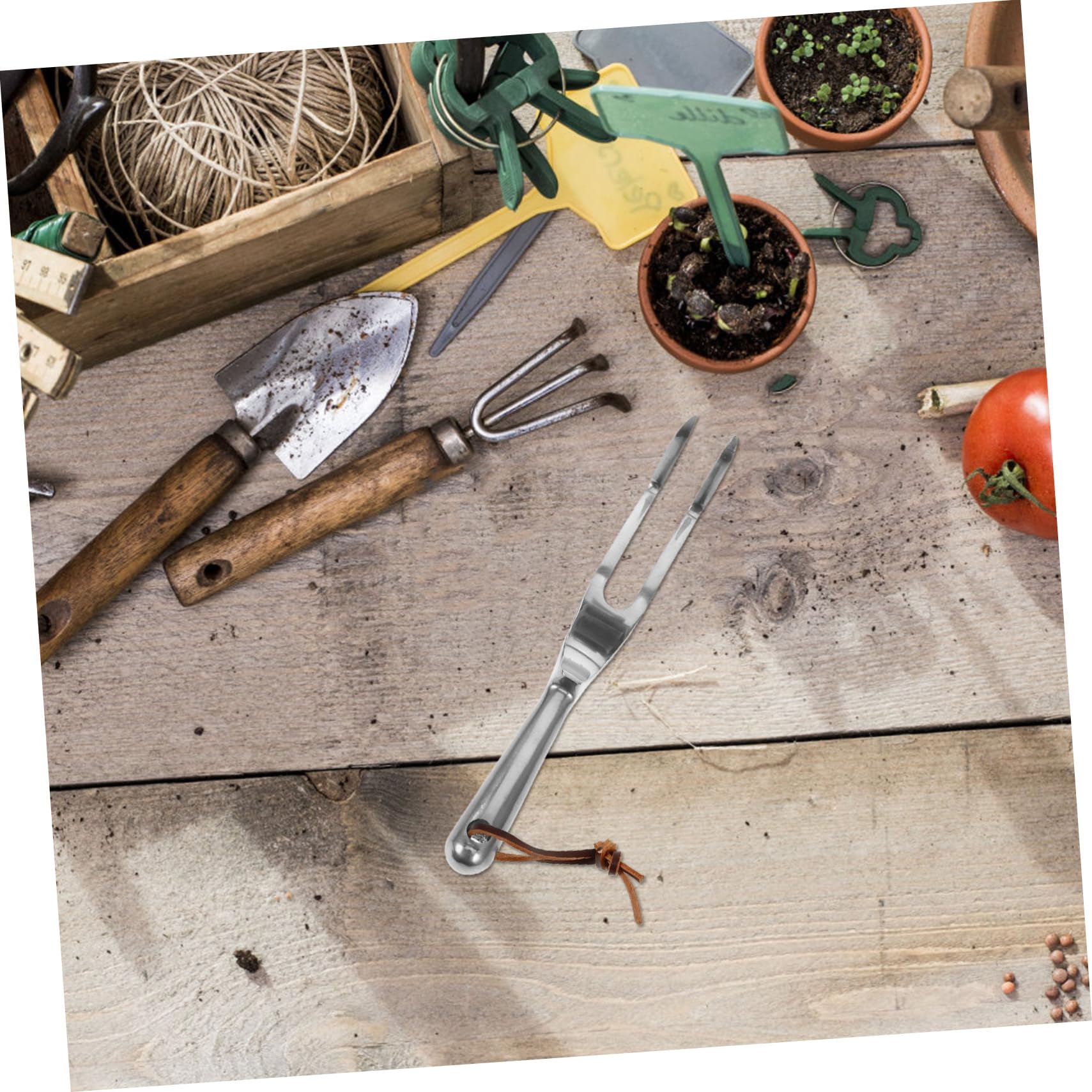 Operitacx 3 Stück kleine Rechen für Gartenbeete Picker Handrechen Landschaftsbau Gartenarbeit Gartenwerkzeug rasenpflege Pflanz Rechen Gartenrechen klein Magnesium-Aluminium-Legierung Silver