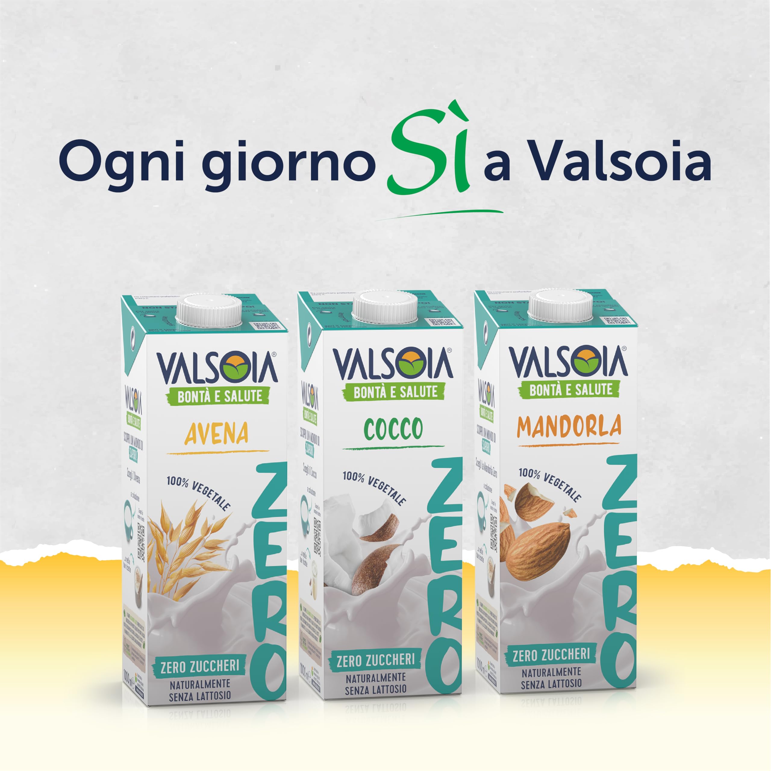 Valsoia - Bevanda Avena Zero Zuccheri, Box da 10 Tetra Brik da 1000 ml, 100% Vegetale, Senza Lattosio, con Calcio e Vitamine, Ideale anche per Vegani e Vegetariani, può Contenere Tracce di Glutine