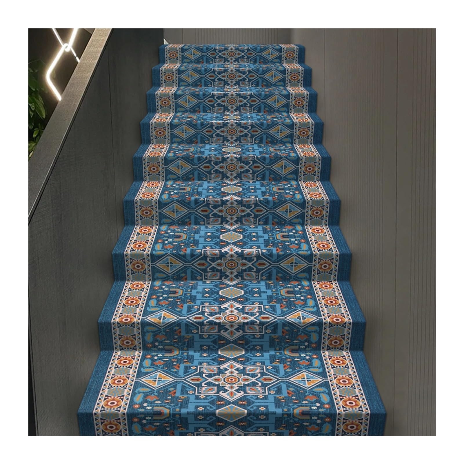Alfombra autoadhesiva impermeable para escalones de escalera transitable con pisada amortiguada