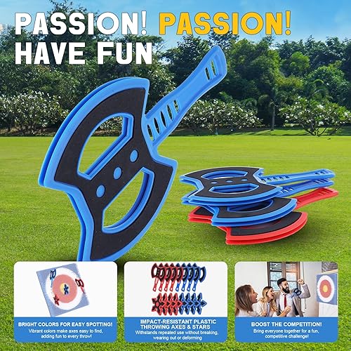Miniatura 6 de Throwing Axe for Axe Throwing Game for Backyard, Throwing Axe Set with Throwing Star for Outdoor Games, Durable and Fun for All Ages