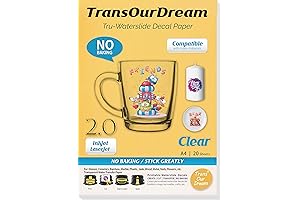 Premium Transfer Magic Inkjet Transfer Paper for Vibrant Custom Designs (20 A4 Sheets)