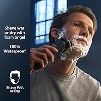 Vista 9 de Philips Shaver Series 9000 Wet and Dry Electric Shaver, with Lift and Cut Shaving System and SenseIQ Technology, Pop-up Trimmer