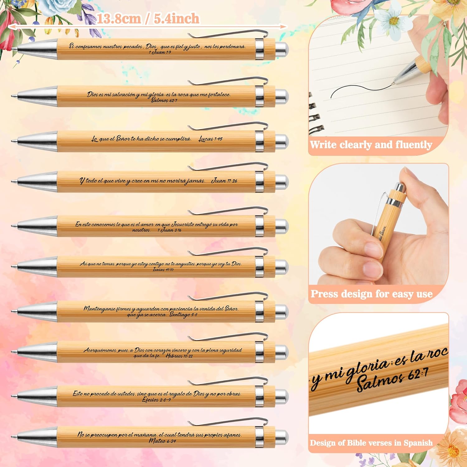 ANGOLIO スペインのキリスト教の宗教的なギフト - 230個 カラフルな花 クリスマスギフト Regalos Cristian