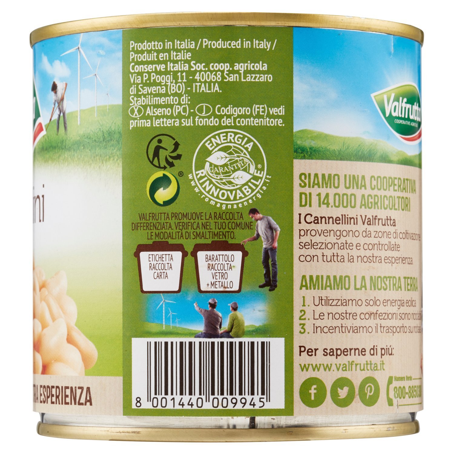 Valfrutta Cannellini - 400 gr