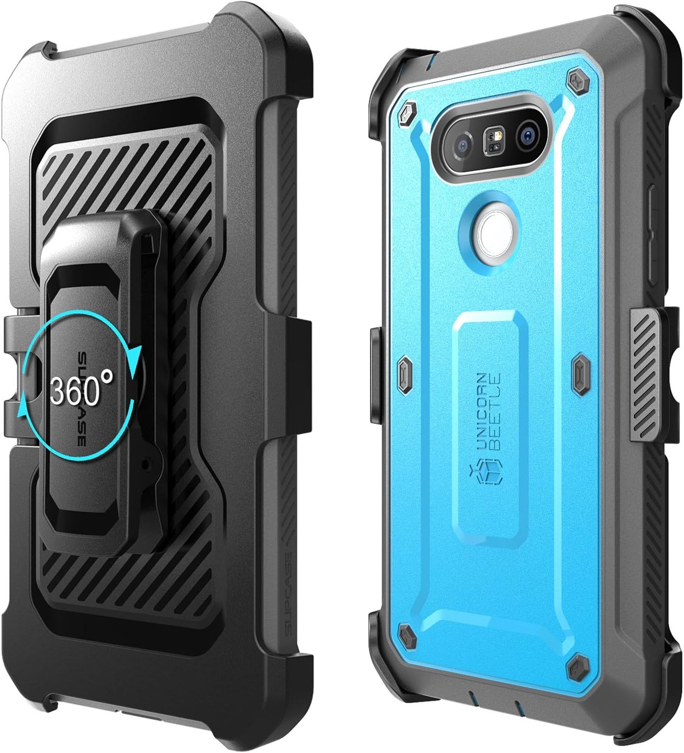 SUPCASE Unicorn Beetle Pro Series Case Designed for LG G5, with Built-In Screen Protector Full-Body Rugged Holster Case for LG G5 2016 Release (Blue)