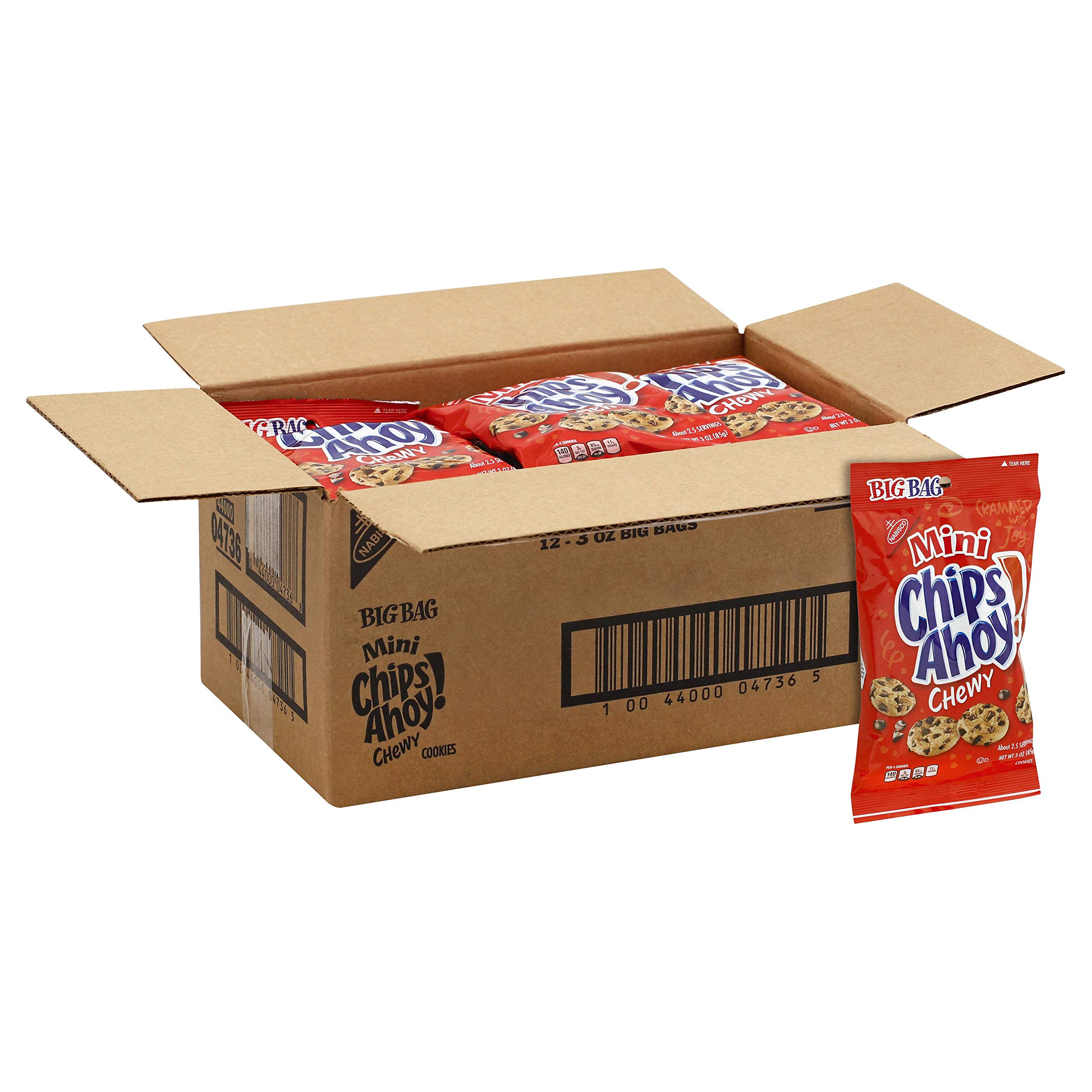 Buy Nabisco Big Bags, Chips Ahoy Mini Chewy, Count 12 (3 oz) Cookie