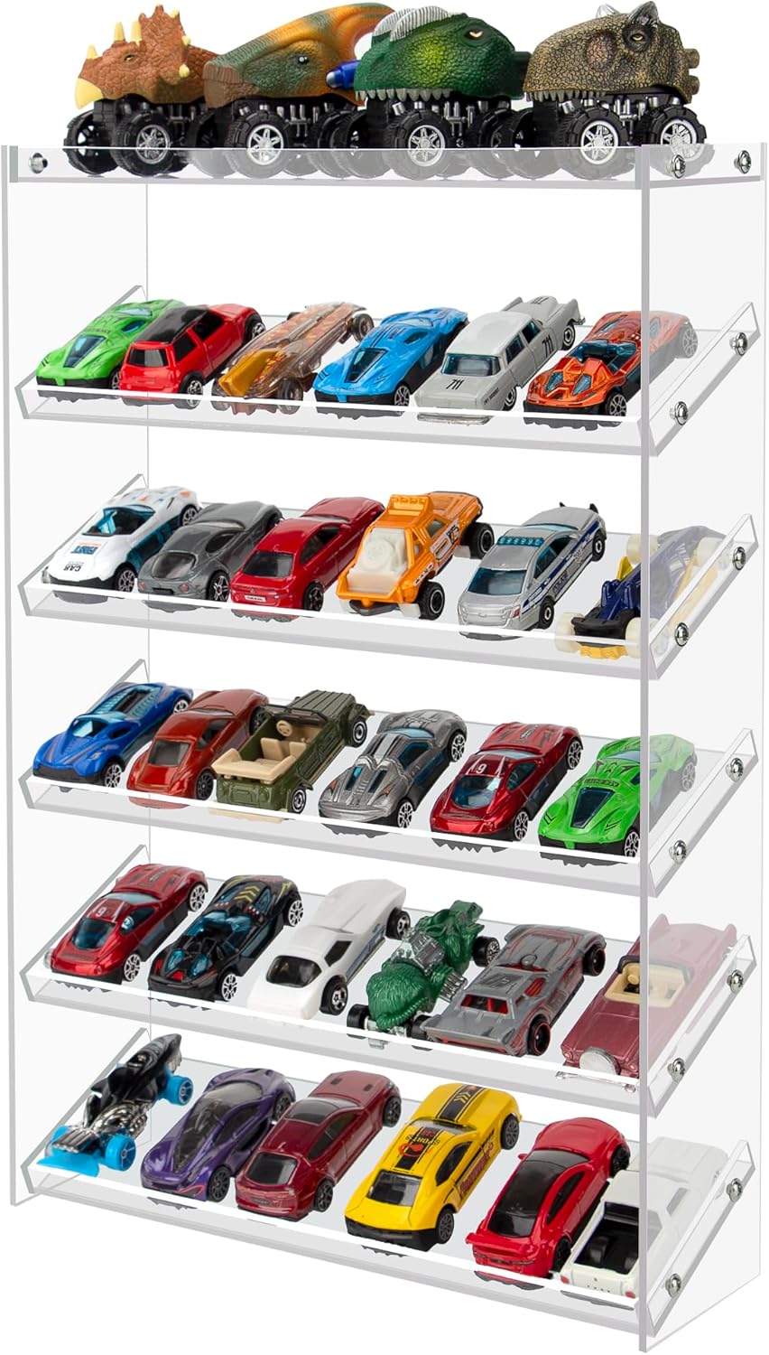 Transparent Acrylic Display Case for Hot Wheels & Matchbox