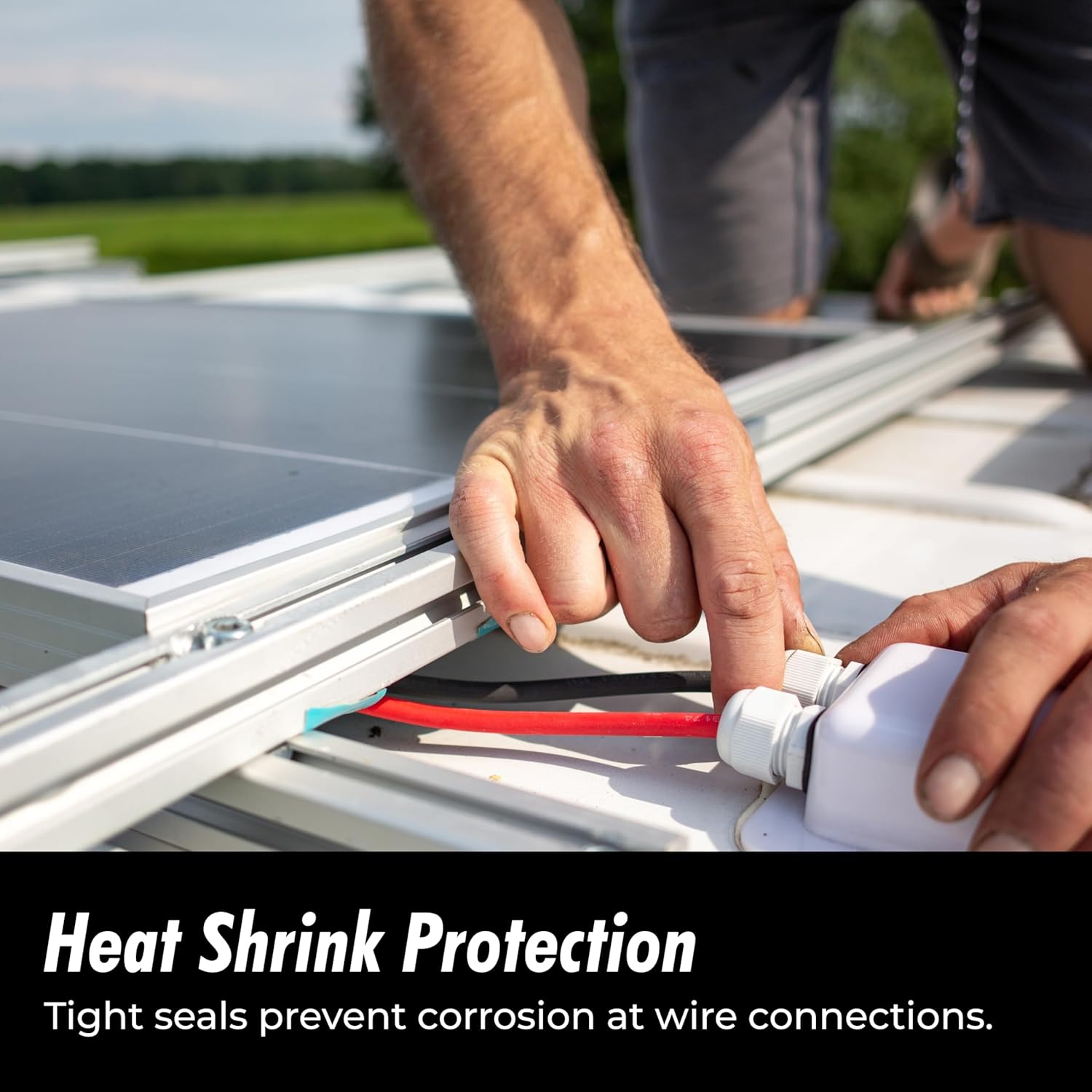 InstallGear 1/0 Gauge Wire - 2 Feet OFC Battery Power Inverter Cable Set - Durable PVC Jacket and Tinned Copper Lugs - Reliable 1/0 Battery Cable for Car, RV, Marine, Solar