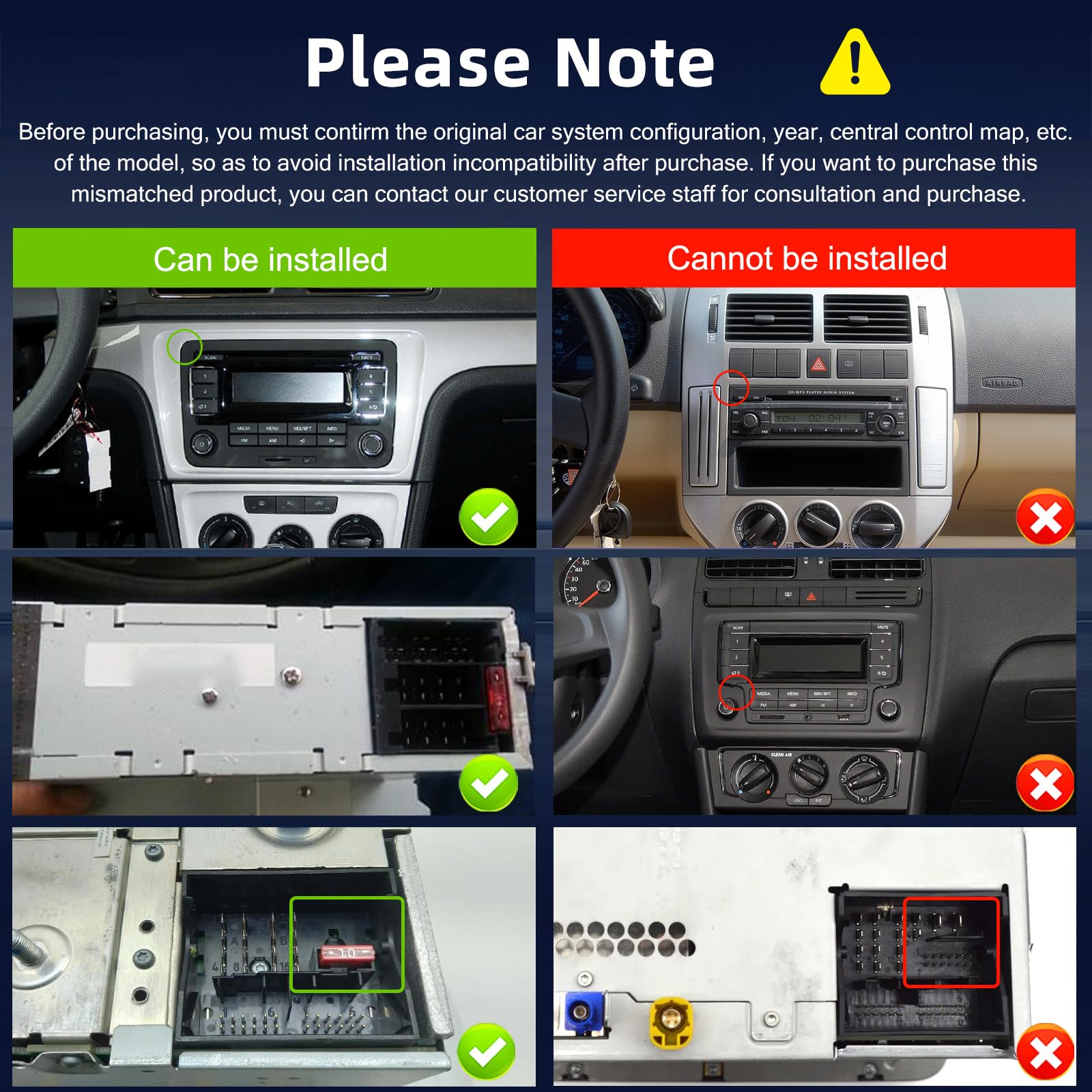 Radio samochodowe do Volkswagen Passat B6/7, Golf 5 6, Jetta T5, Polo