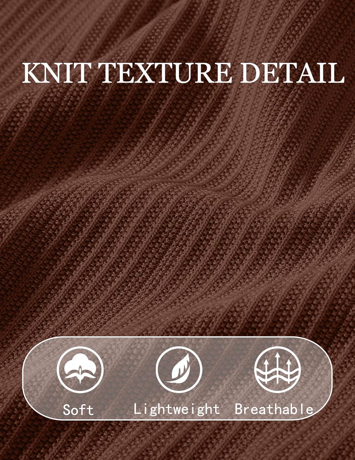 COOFANDY Men's T-Shirts Short Sleeve Knit Shirts Casual Crewneck Ribbed Dress Tee Shirt - Image 5