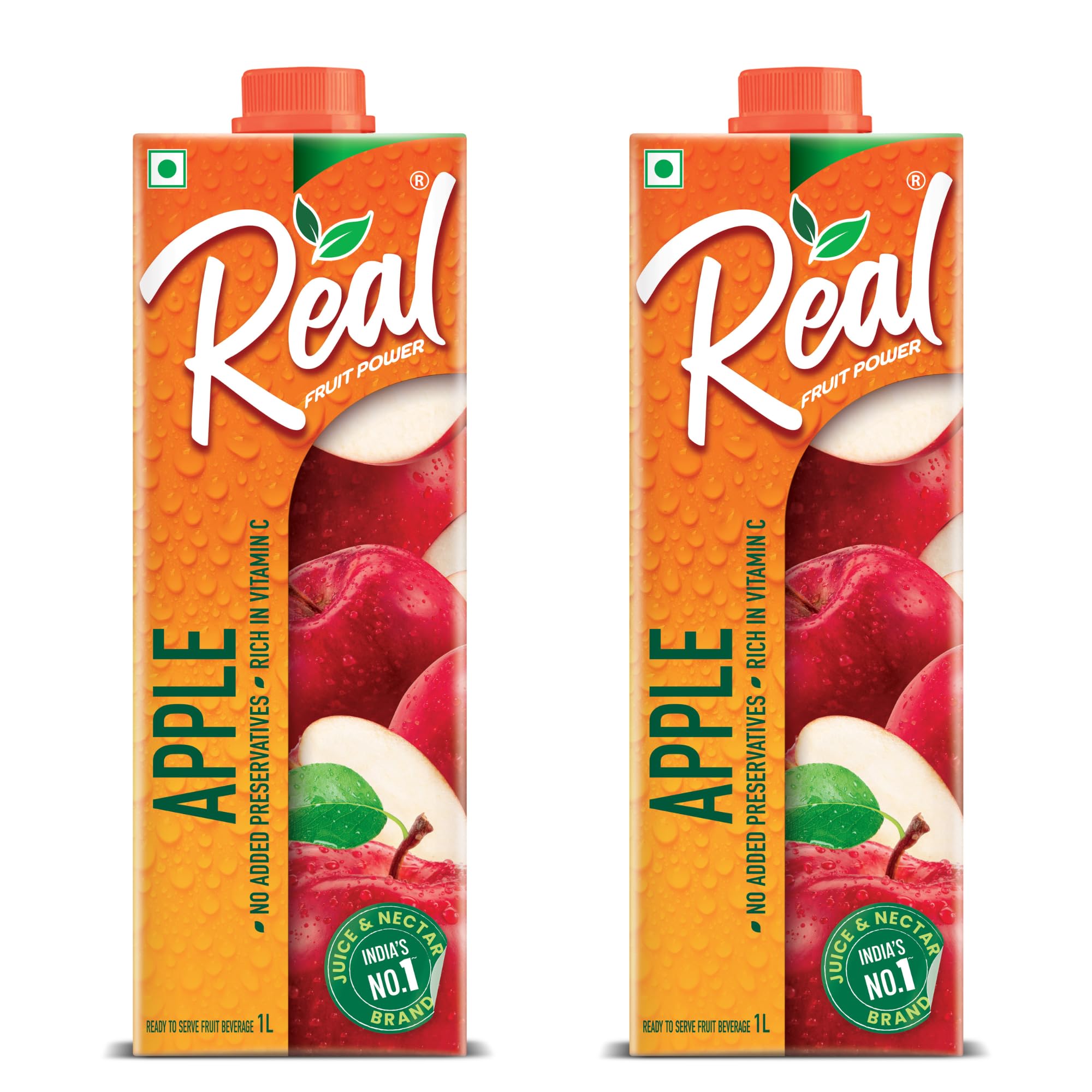 Real Apple Fruit Power, 1L (Pack of 2)