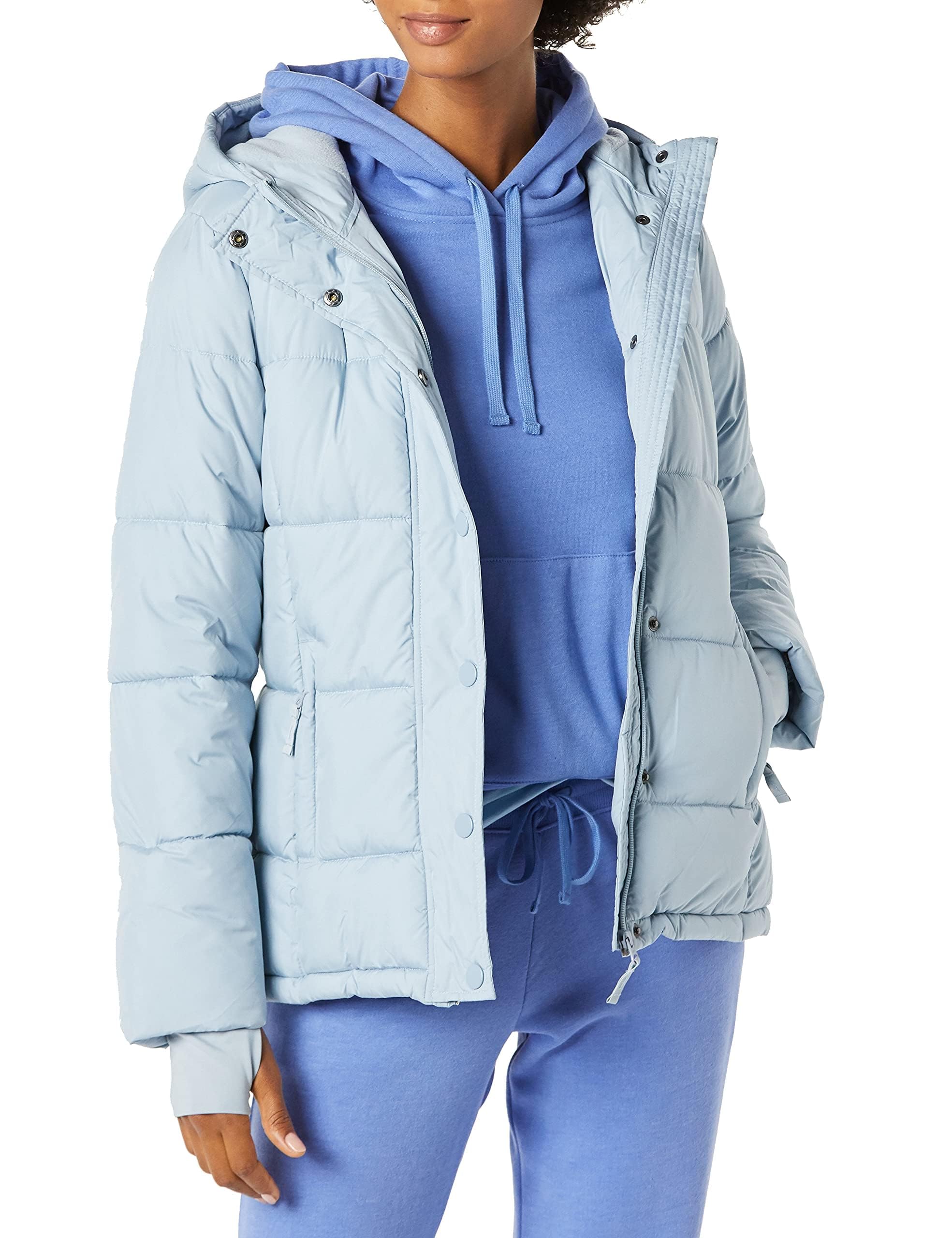 Amazon Essentials Piumino con Cappuccio a Maniche Lunghe Pesante (Taglie Forti Disponibili) Donna