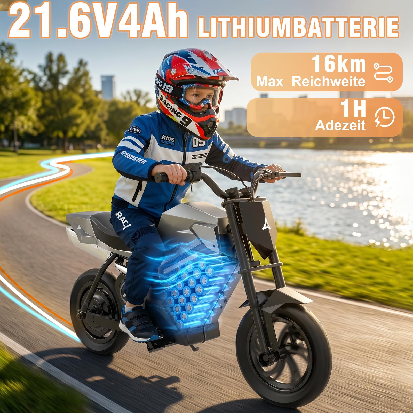 Motocicletta Elettrica per Bambini miniadv-200