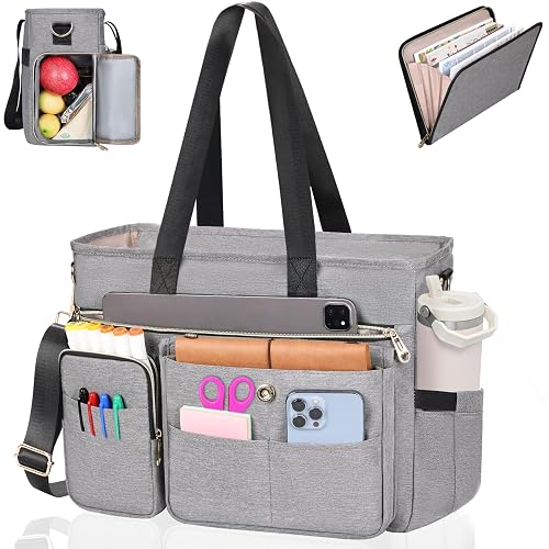 ESTARER Teacher Tote Bag for Women 2-Piece