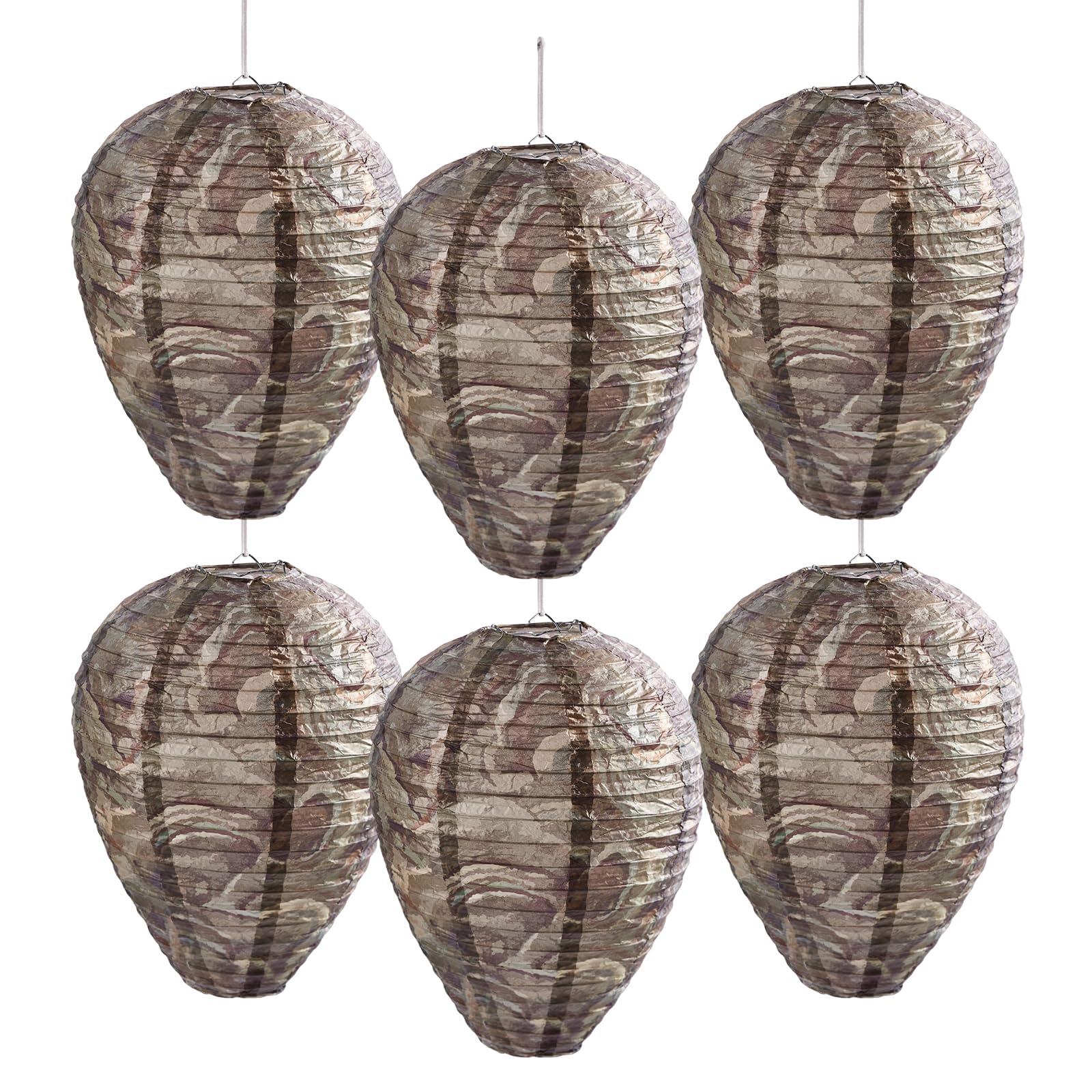 htiepf 6 Pack Hanging Paper Fake Wasp Nests for Home - insect hotels | Mubboo